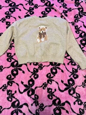 Arden B Tan Teddy Bear Sweater